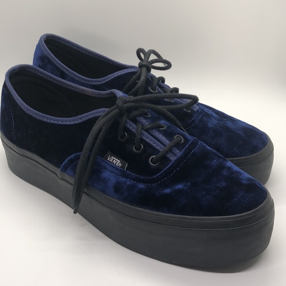 velvet authentic platform vans